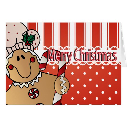 メリークリスマスジンジャーブレッドマン (正面横)