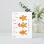 メリークリスマスジンジャーブレッドマン ポストカード (スタンド正面)