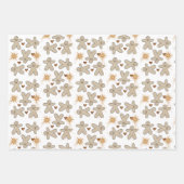 メリークリスマスジンジャーブレッドマン ラッピングペーパーシート (正面)