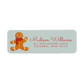 メリークリスマスジンジャーブレッドマン ラベル (正面)