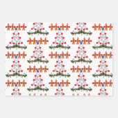 メリークリスマスジンジャーブレッド包装紙シート ラッピングペーパーシート (正面3)