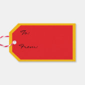 メリークリスマスジンジャーブレッド ギフトタグ (裏面横)