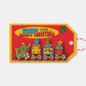 メリークリスマスジンジャーブレッド ギフトタグ (正面(横))