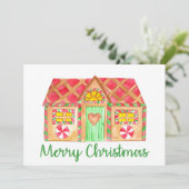 メリークリスマスジンジャーブレッド 招待状 (スタンド正面)