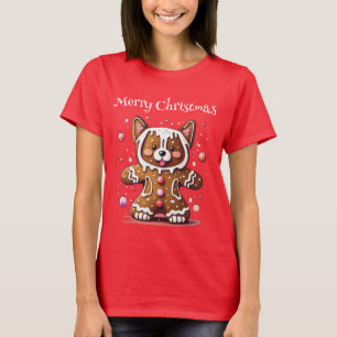 メリークリスマスジンジャーブレッド Tシャツ