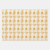 メリークリスマスジンジャーブレッドCookie ラッピングペーパーシート (正面)