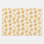 メリークリスマスジンジャーブレッドCookie ラッピングペーパーシート (正面2)