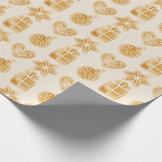 メリークリスマスジンジャーブレッドCookie ラッピングペーパー (角)
