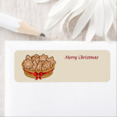 メリークリスマスジンジャーブレッドCookie ラベル (インサイチュ)