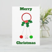 メリークリスマスジンルベルカード 招待状 (スタンド正面)