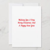 メリークリスマスジンルベルカード 招待状 (裏面)