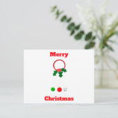 メリークリスマスジンルベルポストカード ポストカード (スタンド正面)