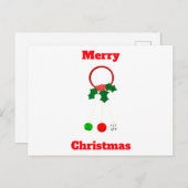 メリークリスマスジンルベルポストカード ポストカード (正面/裏面)