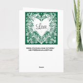 メリークリスマススイートハート |ハートの写真 カード (裏面)