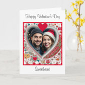 メリークリスマススイートハート |バレンタインデー カード (黄色い花)