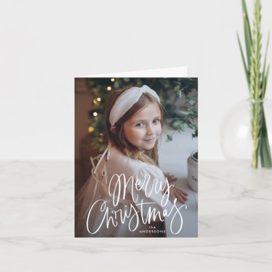 メリークリスマススクお洒落リプトの写真 シーズンカード (正面)