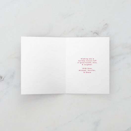 メリークリスマススクお洒落リプトの写真 シーズンカード (内部)