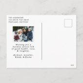 メリークリスマススクお洒落リプトの写真 シーズンポストカード (裏面)