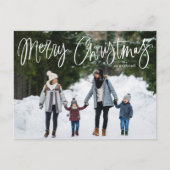 メリークリスマススクお洒落リプトの写真 シーズンポストカード (正面)