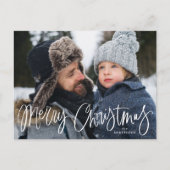 メリークリスマススクお洒落リプトの写真 シーズンポストカード (正面)
