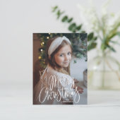 メリークリスマススクお洒落リプトの写真 シーズンポストカード (スタンド正面)