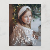 メリークリスマススクお洒落リプトの写真 シーズンポストカード (正面)