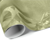 メリークリスマススクエレガントリットグリーン ラッピングペーパー (ロールコーナー)