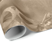 メリークリスマススクエレガントリプト銅褐色 ラッピングペーパー (ロールコーナー)