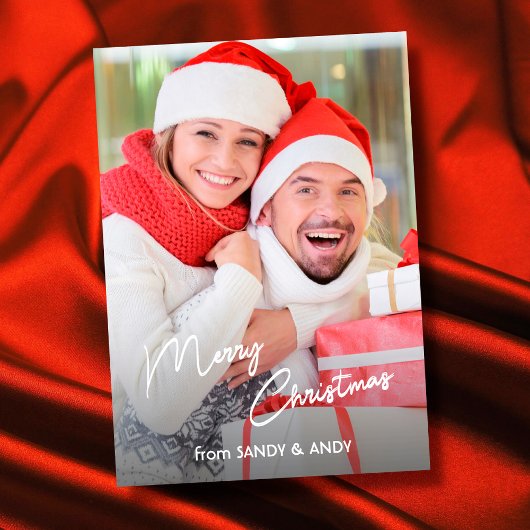 メリークリスマススクエレガントリプト2サイドデザイン写真 シーズンカード