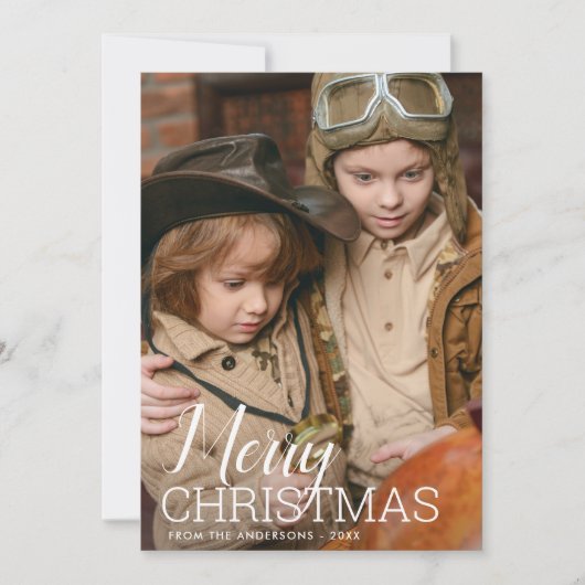 メリークリスマススクモダンリプトの写真 シーズンカード (正面)