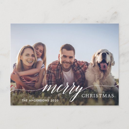 メリークリスマススクモダンリプトの写真 シーズンポストカード (正面)