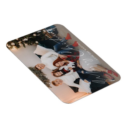 メリークリスマススクモダンリプトの写真 マグネット (右側)