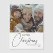 メリークリスマススクモダンリプト写真磁気カード (正面)