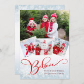 メリークリスマススクモダンリプトPHOTO Greeting シーズンカード (正面/裏面)