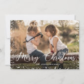 メリークリスマススクモダンリプトPHOTO Greeting シーズンカード (正面)