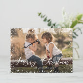 メリークリスマススクモダンリプトPHOTO Greeting シーズンカード (スタンド正面)