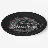 メリークリスマススクリプトかわいらしフェスティバル ペーパープレート (アングル)