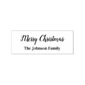 メリークリスマススクリプトと名前文字テンプレート ラバースタンプ (インプリント)