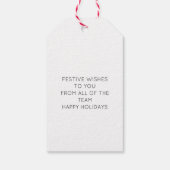 メリークリスマススクリプトのビジネスロゴ ギフトタグ (裏面)