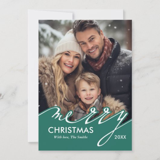 メリークリスマススクリプトの写真 シーズンカード (正面)