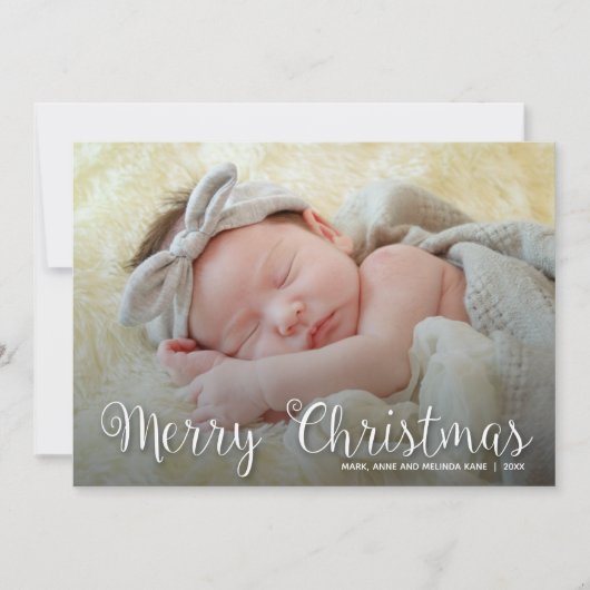 メリークリスマススクリプトの写真 シーズンカード (正面)