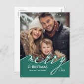 メリークリスマススクリプトの写真 シーズンポストカード (正面/裏面)