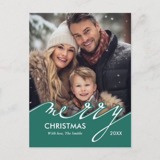 メリークリスマススクリプトの写真 シーズンポストカード (正面)