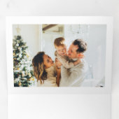 メリークリスマススクリプトの写真 三つ折りクリスマスカード (内部最初)