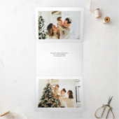 メリークリスマススクリプトの写真 三つ折りクリスマスカード (内部)