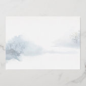 メリークリスマススクリプトウィンターキツネ金ゴールド 箔シーズンカード (裏面)