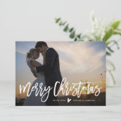 メリークリスマススクリプトオーバーレイホリディフォトカード シーズンカード (スタンド正面)