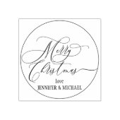 メリークリスマススクリプトシンプルの愛 ラバースタンプ (インプリント)