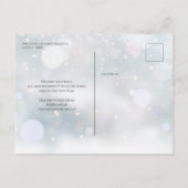 メリークリスマススクリプトスノーフレークスオフィスホリデー 案内ポストカード (裏面)