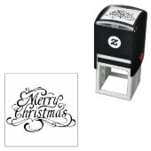 メリークリスマススクリプトデザイン セルフインキングスタンプ (インサイチュ)